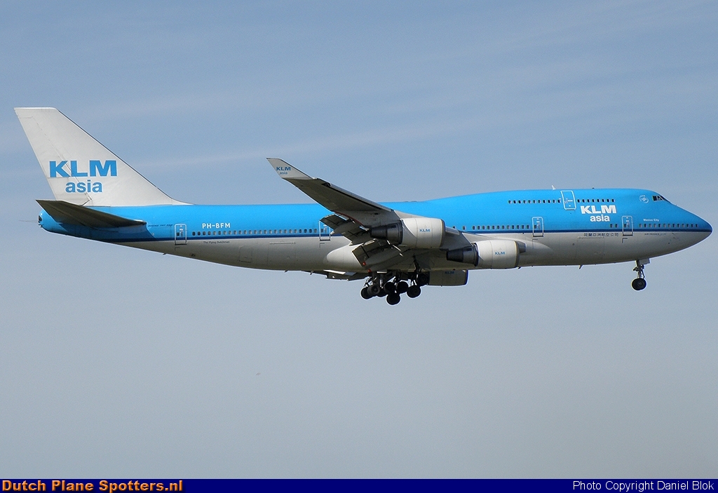 PH-BFM Boeing 747-400 KLM Asia by Daniel Blok