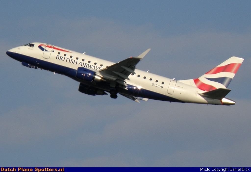G-LCYD Embraer 170 BA CityFlyer (British Airways) by Daniel Blok