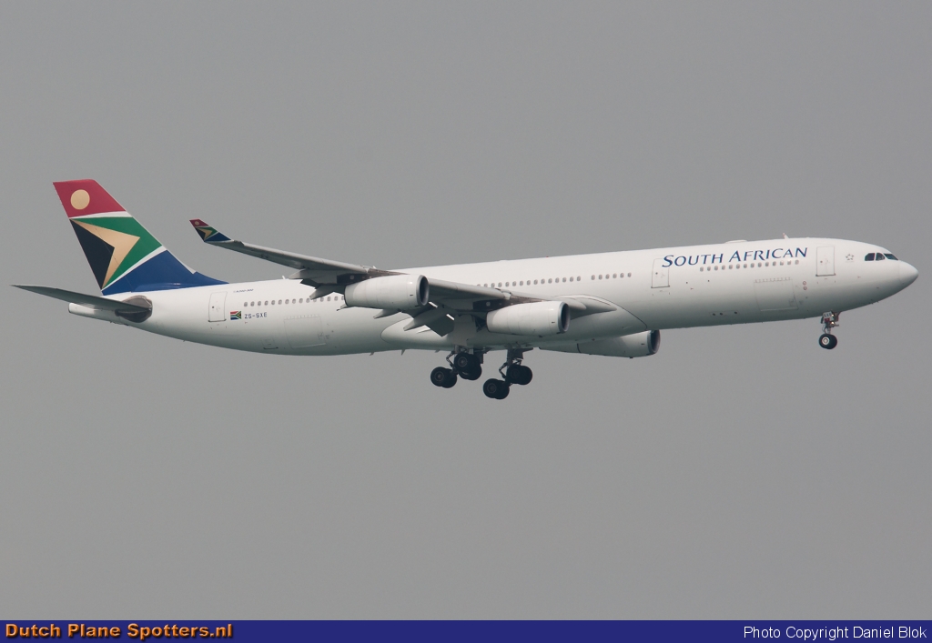 ZS-SXE Airbus A340-300 South African Airlines by Daniel Blok