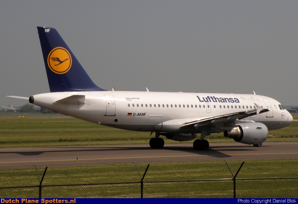 D-AKNF Airbus A319 Lufthansa Italia by Daniel Blok
