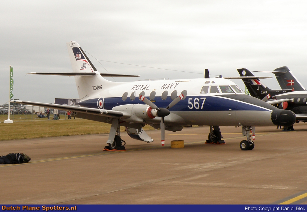 XX486 BAe Jetstream T.2 MIL - British Royal Navy by Daniel Blok