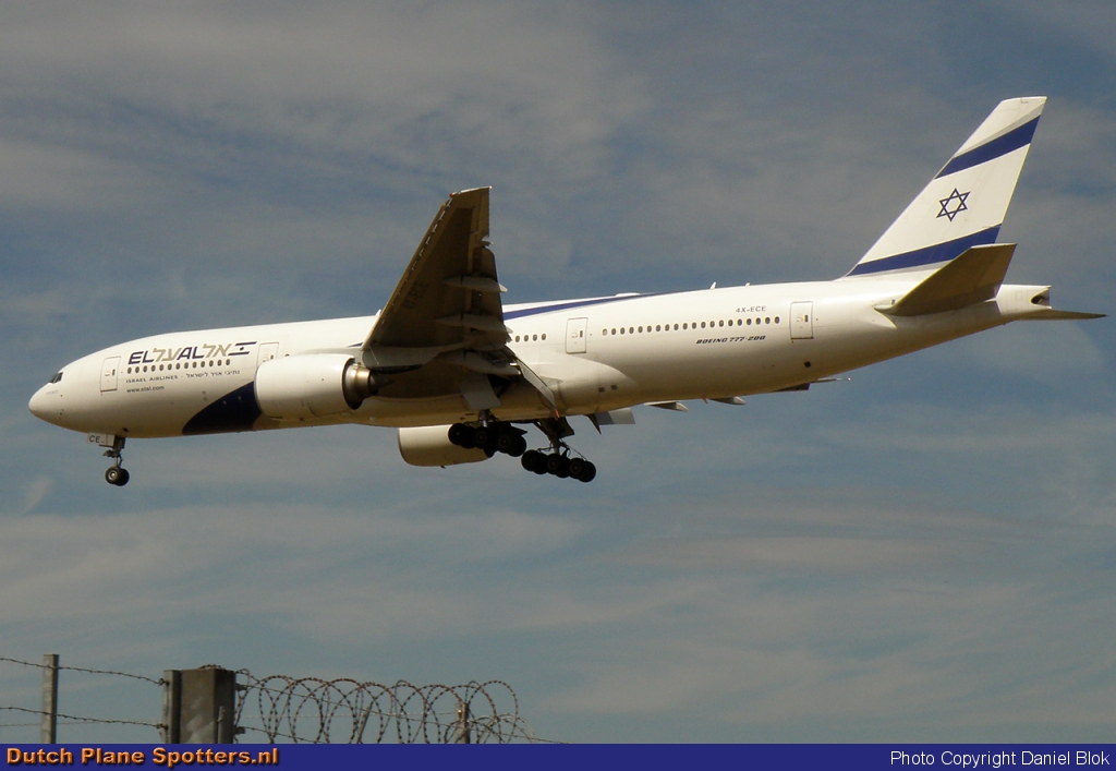 4X-ECE Boeing 777-200 El Al Israel Airlines by Daniel Blok