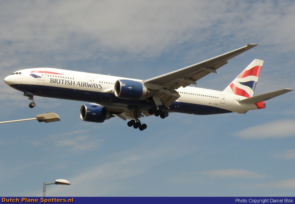 G-VIID Boeing 777-200 British Airways by Daniel Blok