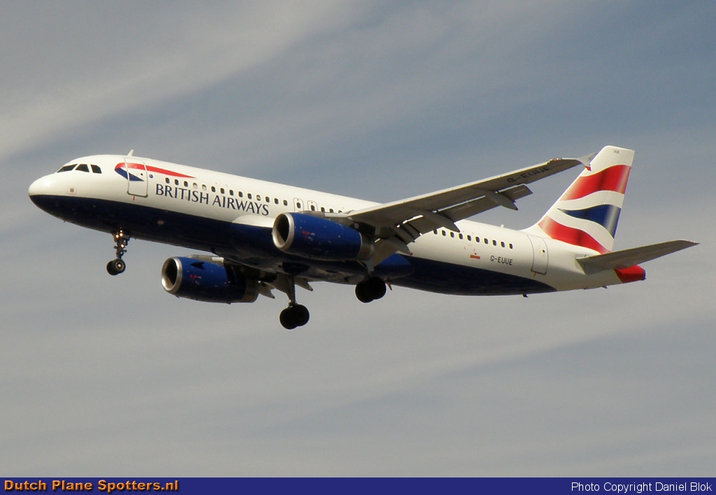 G-EUUE Airbus A320 British Airways by Daniel Blok