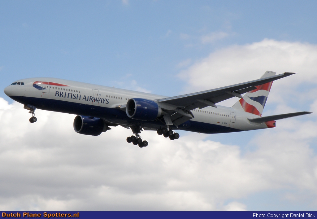 G-VIIB Boeing 777-200 British Airways by Daniel Blok