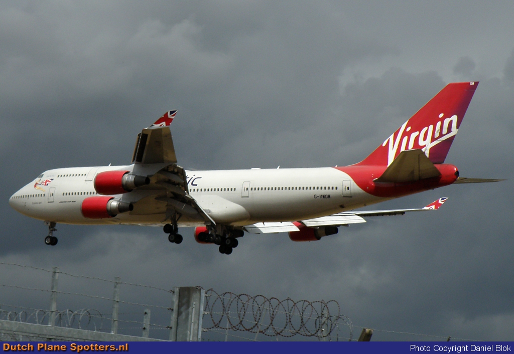 G-VWOW Boeing 747-400 Virgin Atlantic by Daniel Blok