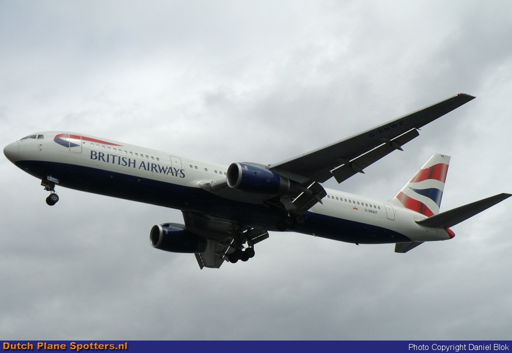G-BNWZ Boeing 767-300 British Airways by Daniel Blok