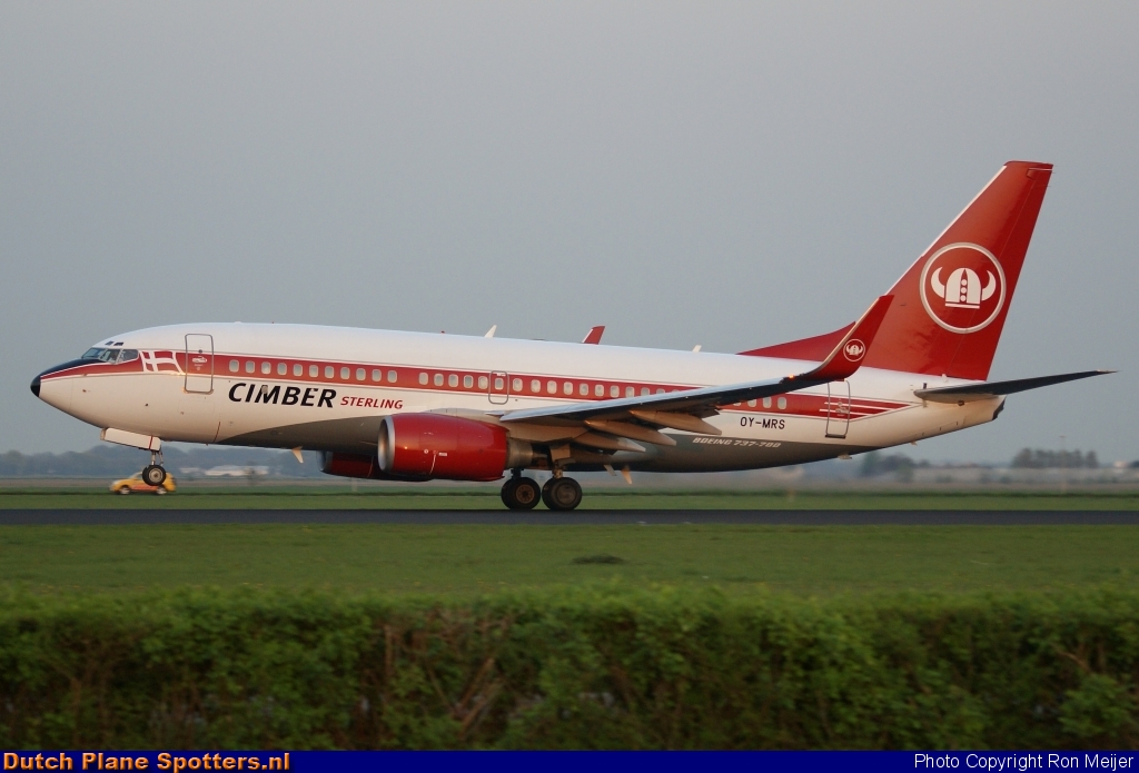 OY-MRS Boeing 737-700 Cimber Sterling Airlines by Ron Meijer