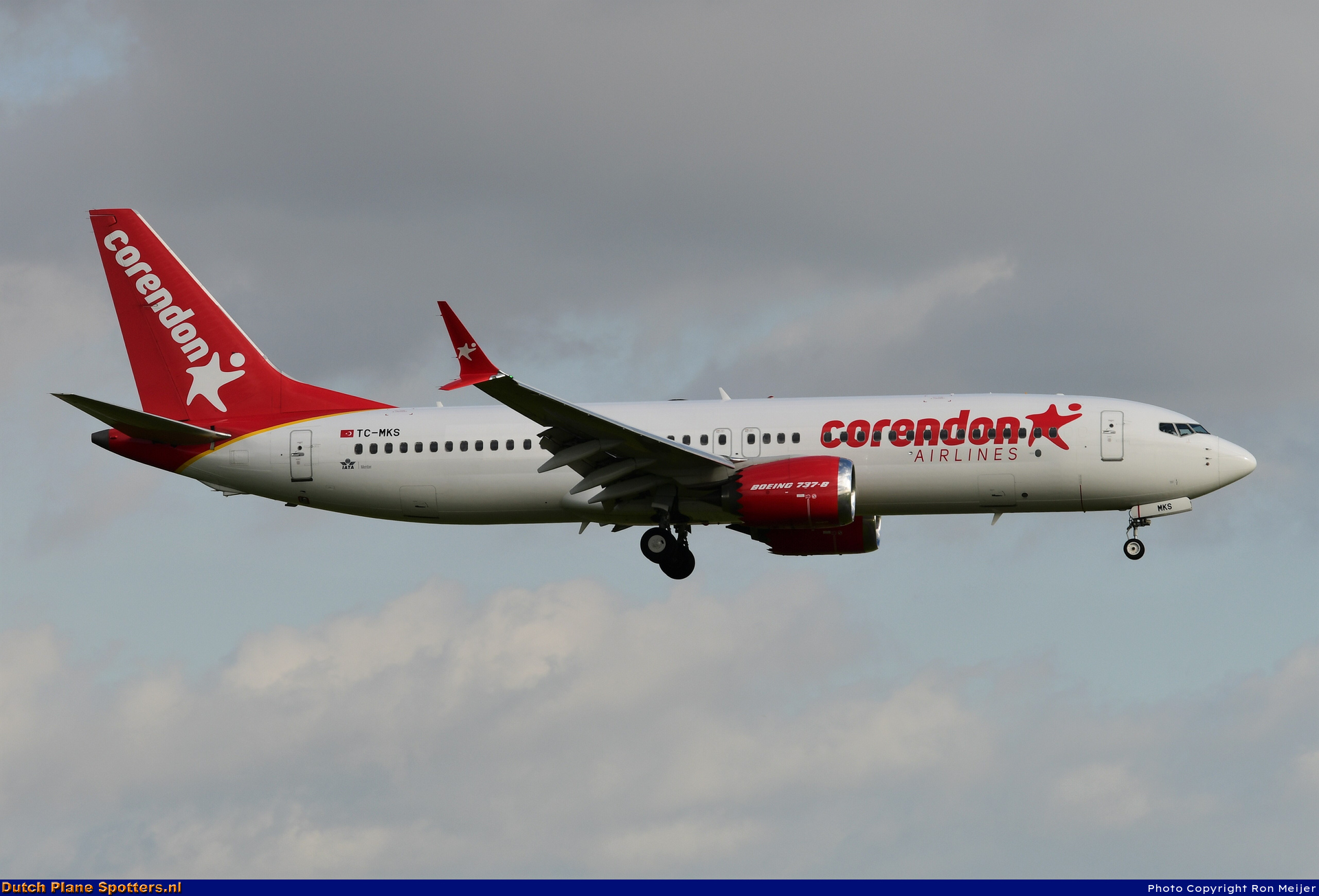 TC-MKS Boeing 737 MAX 8 Corendon Airlines by Ron Meijer