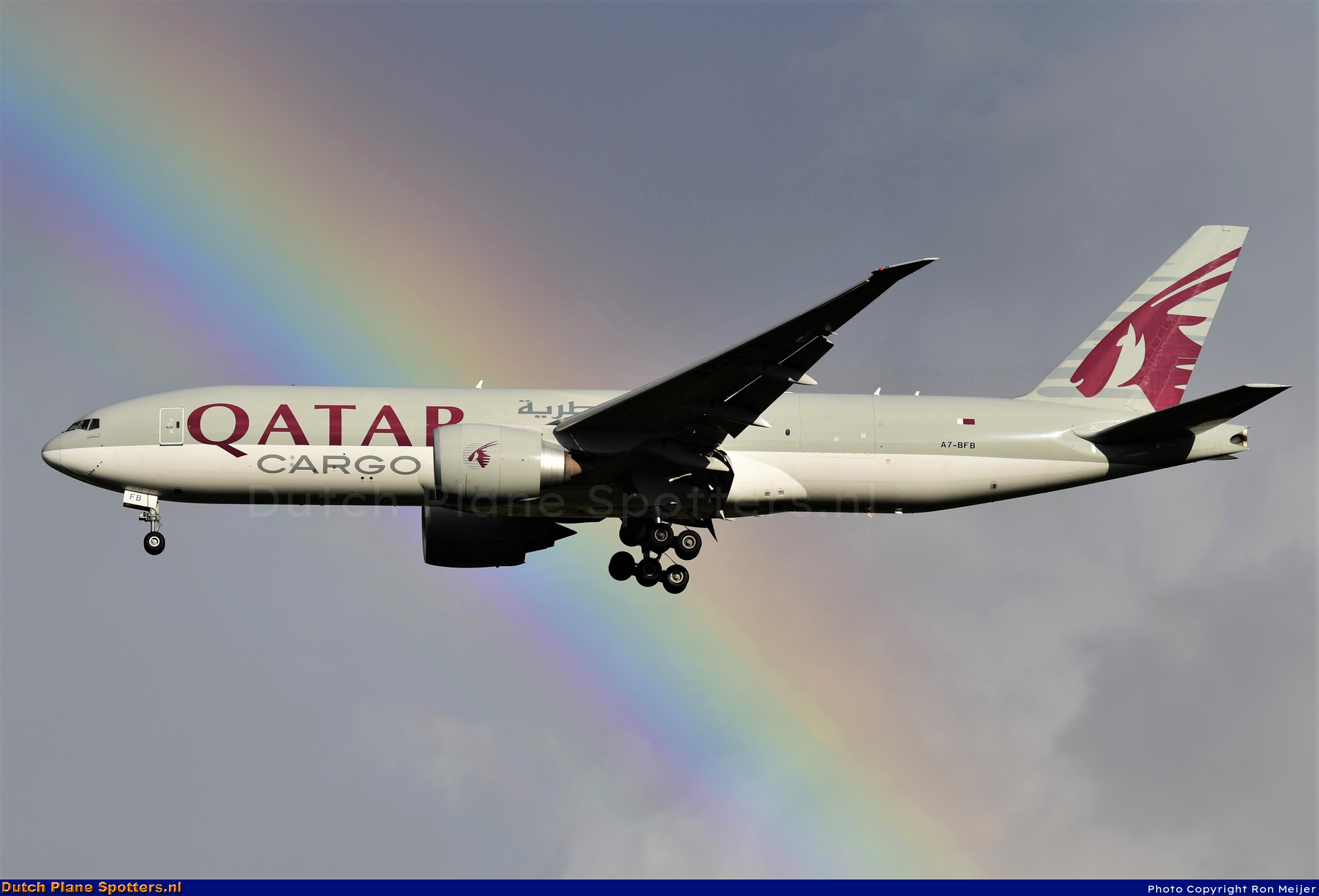 A7-BFB Boeing 777-F Qatar Airways Cargo by Ron Meijer