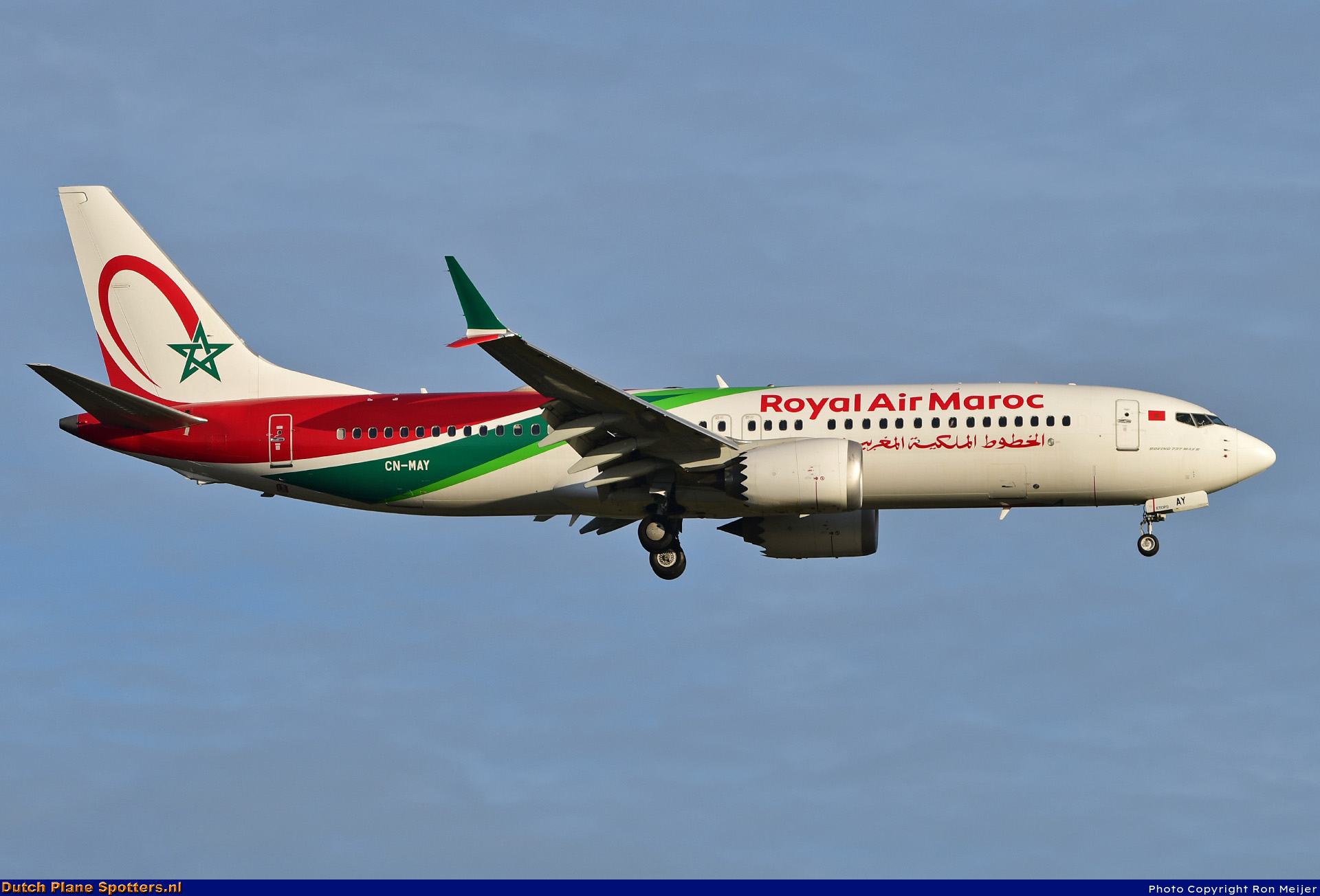CN-MAY Boeing 737 MAX 8 Royal Air Maroc by Ron Meijer