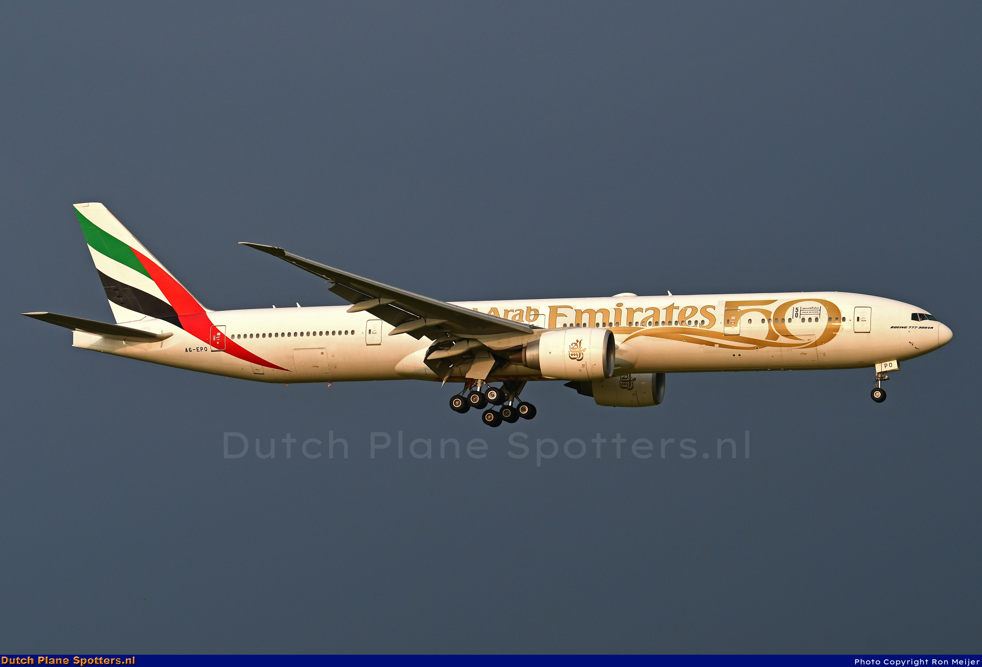 A6-EPO Boeing 777-300 Emirates by Ron Meijer