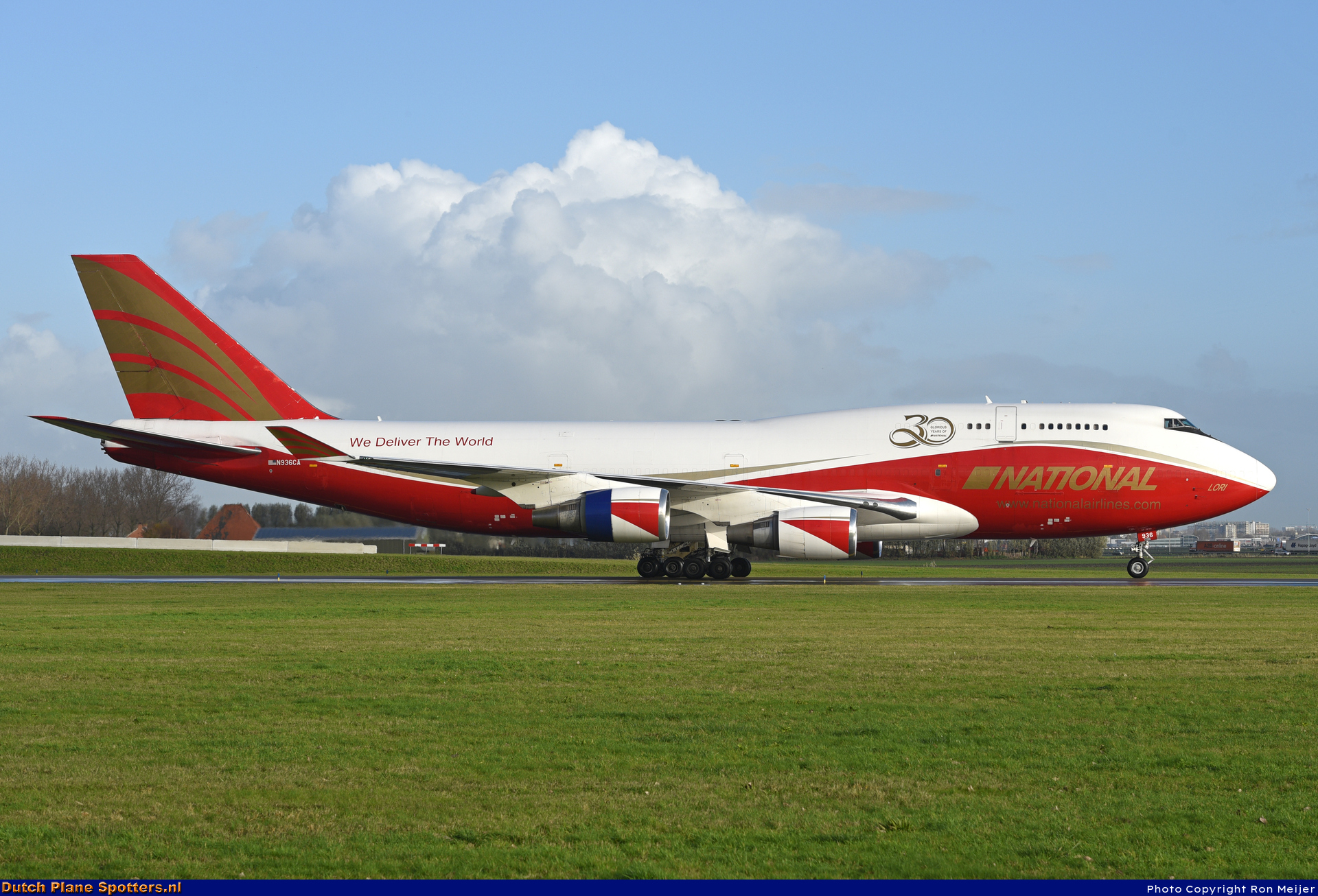 N936CA Boeing 747-400 National Airlines by Ron Meijer
