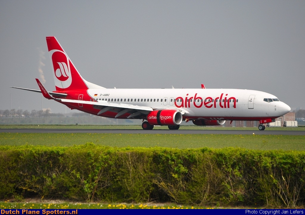 D-ABBC Boeing 737-800 Air Berlin by Jan Lefers
