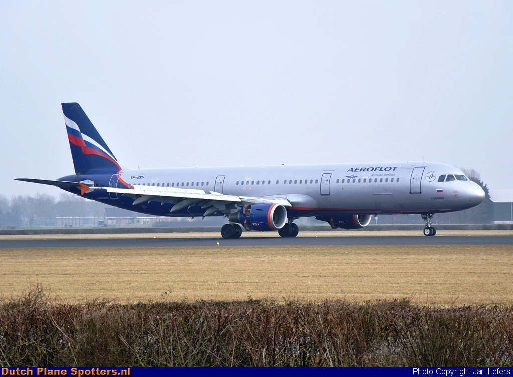 VP-BWN Airbus A321 Aeroflot - Russian Airlines by Jan Lefers