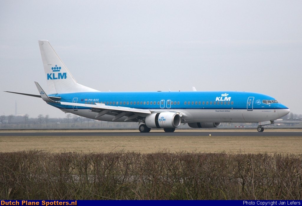 PH-BXK Boeing 737-800 KLM Royal Dutch Airlines by Jan Lefers