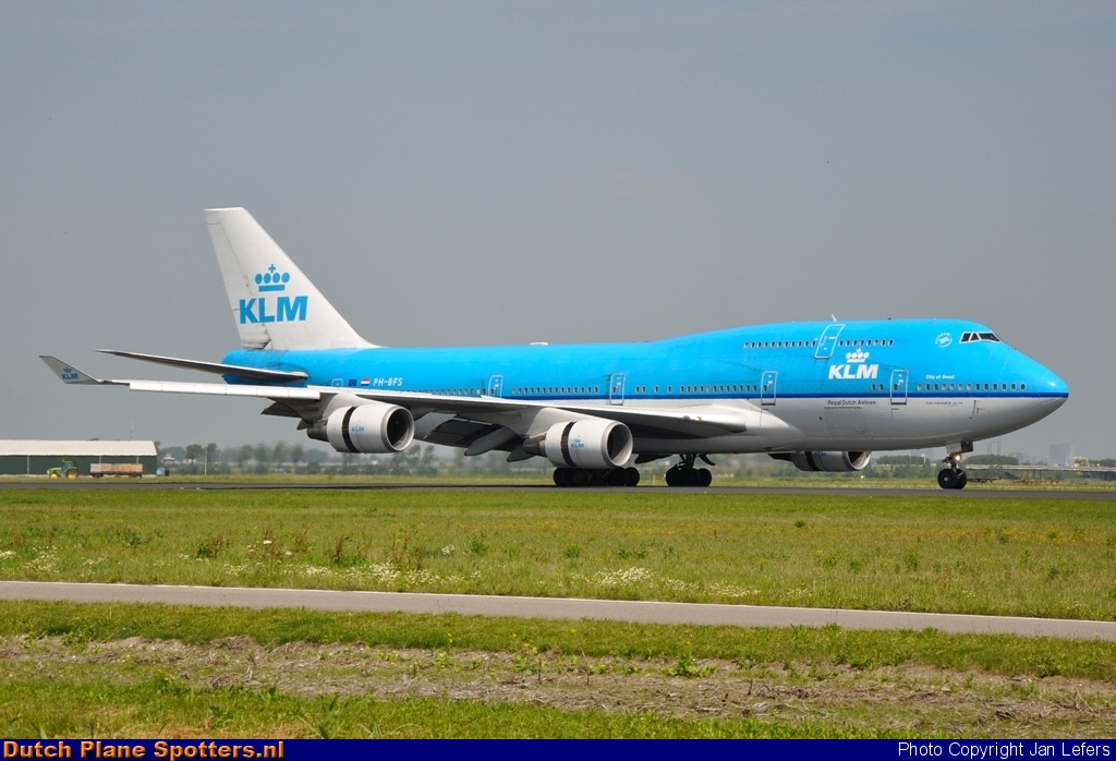 PH-BFS Boeing 747-400 KLM Royal Dutch Airlines by Jan Lefers