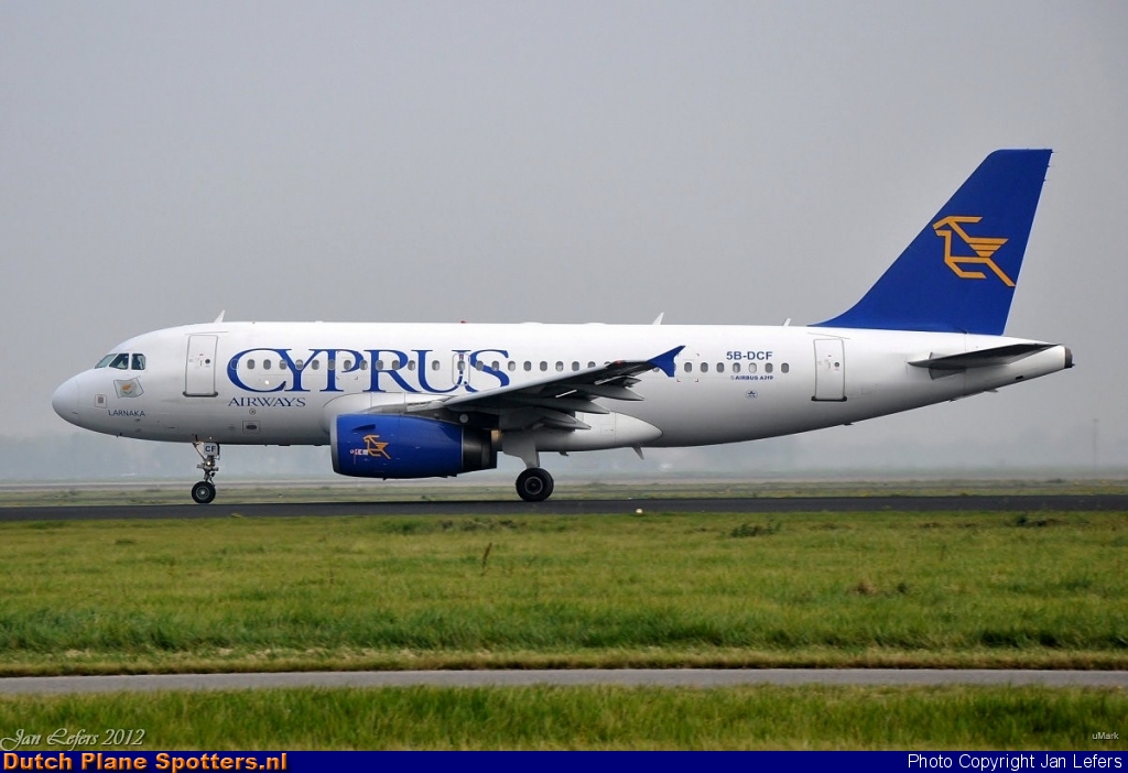 5B-DCF Airbus A319 Cyprus Airways by Jan Lefers