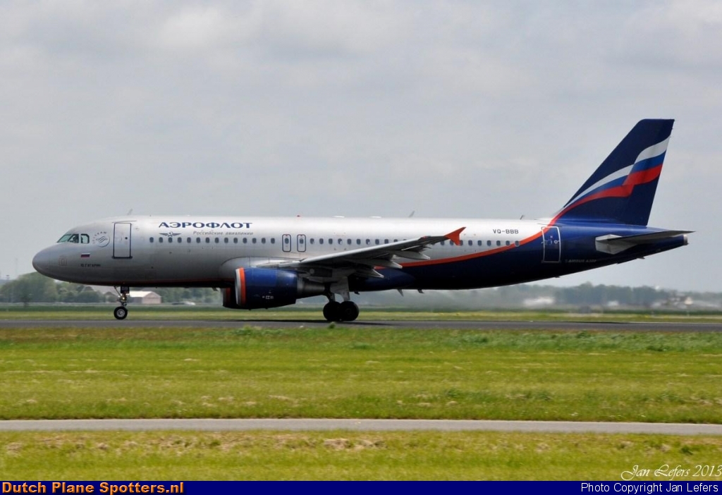 VQ-BBB Airbus A320 Aeroflot - Russian Airlines by Jan Lefers
