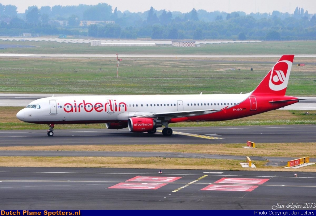 D-ABCA Airbus A321 Air Berlin by Jan Lefers