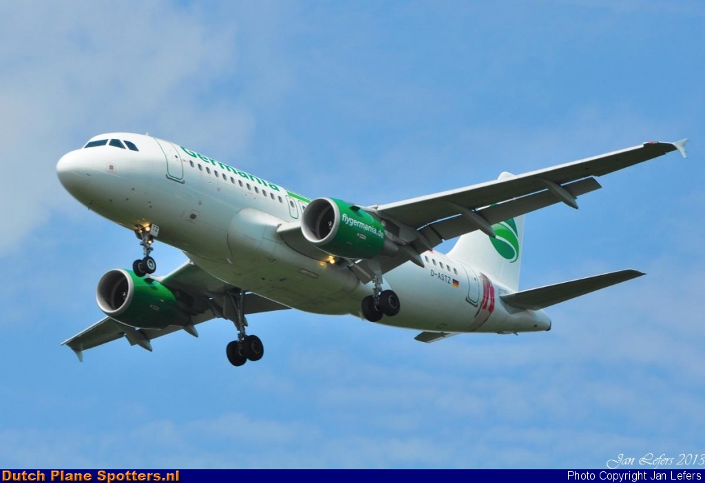 D-ASTZ Airbus A319 Germania by Jan Lefers