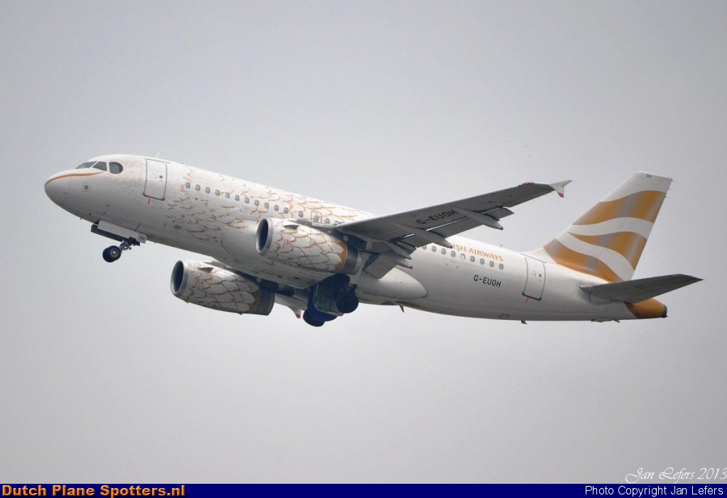 G-EUOH Airbus A319 British Airways by Jan Lefers