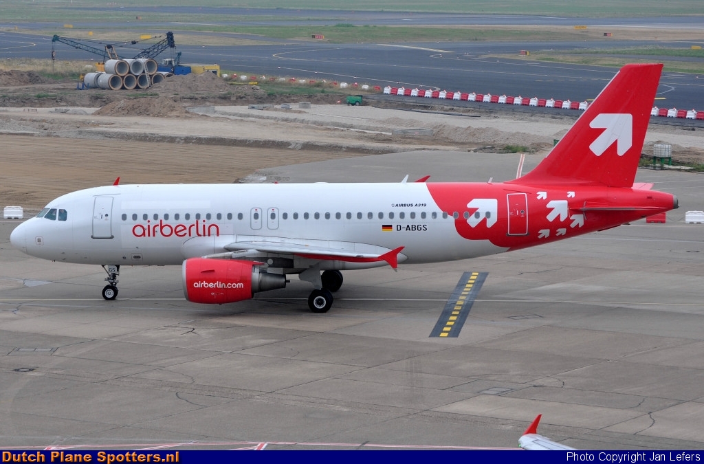 D-ABGS Airbus A319 Air Berlin by Jan Lefers