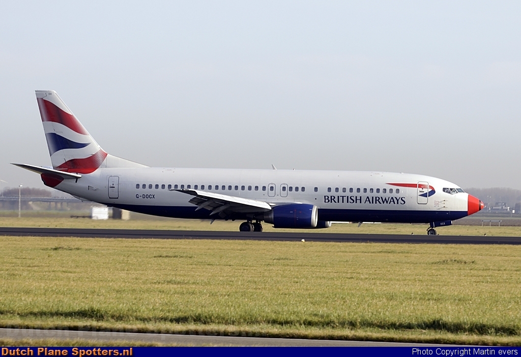 G-DOCX Boeing 737-400 British Airways by Martin evers
