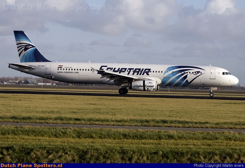 SU-GBU Airbus A321 Egypt Air by Martin evers