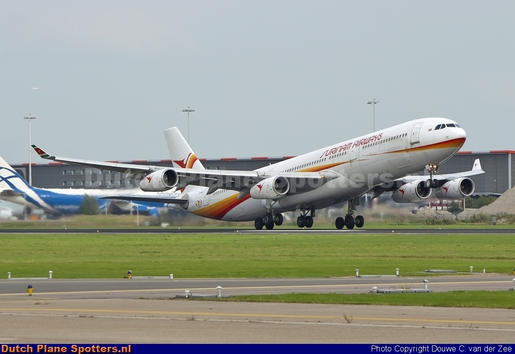 PZ-TCP Airbus A340-300 Surinam Airways by Douwe C. van der Zee