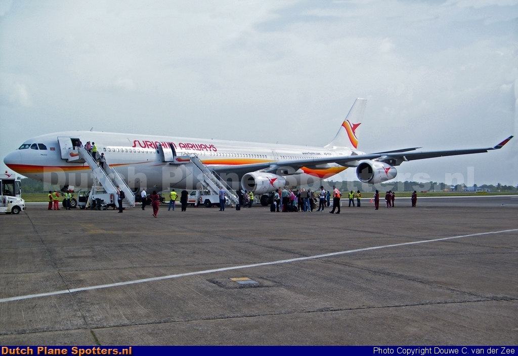 PZ-TCP Airbus A340-300 Surinam Airways by Douwe C. van der Zee