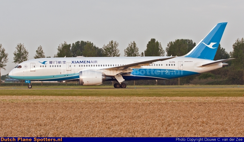 B-2761 Boeing 787-8 Dreamliner Xiamen Airlines by Douwe C. van der Zee