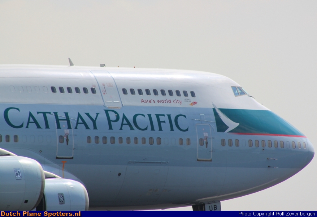 B-HUB Boeing 747-400 Cathay Pacific by Rolf Zevenbergen