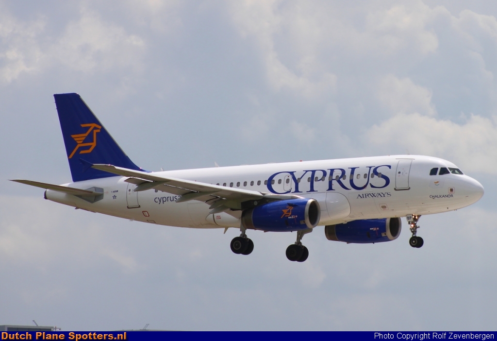 5B-DBP Airbus A319 Cyprus Airways by Rolf Zevenbergen
