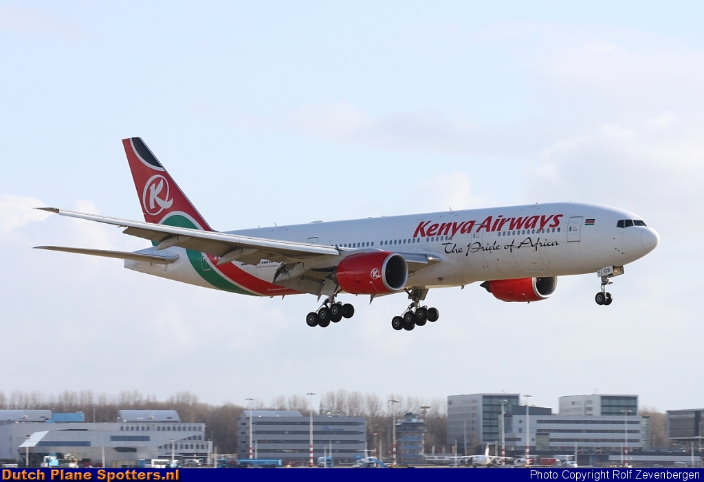 5Y-KQS Boeing 777-200 Kenya Airways by Rolf Zevenbergen