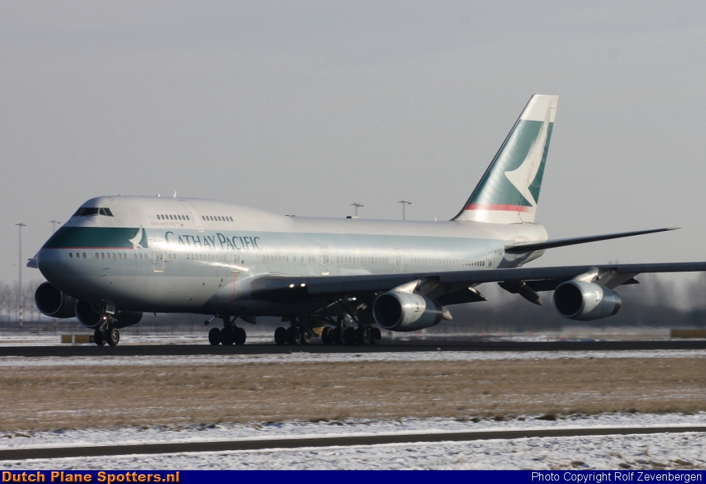 B-HOW Boeing 747-400 Cathay Pacific by Rolf Zevenbergen