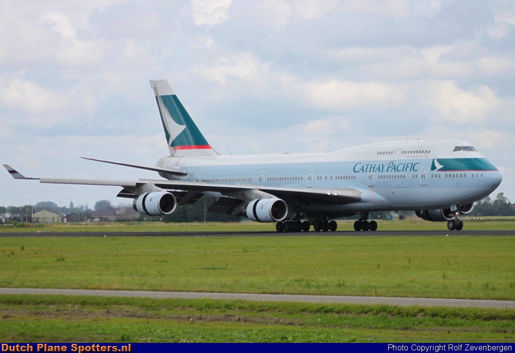 B-HUE Boeing 747-400 Cathay Pacific by Rolf Zevenbergen