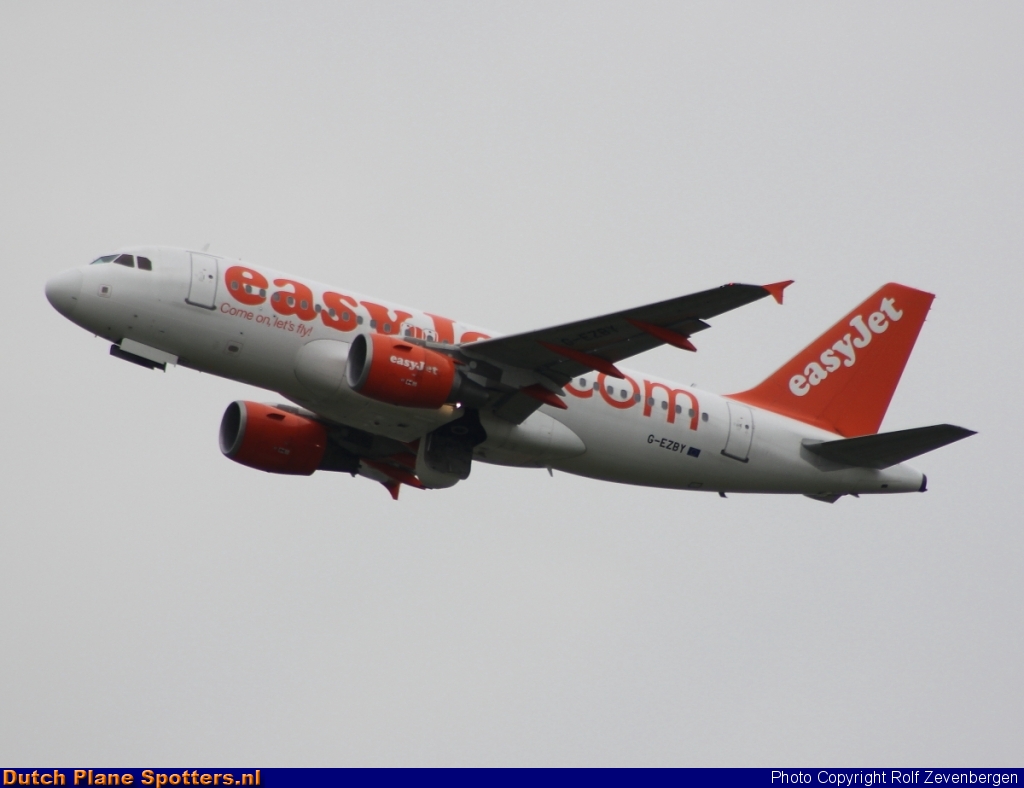 G-EZBY Airbus A319 easyJet by Rolf Zevenbergen