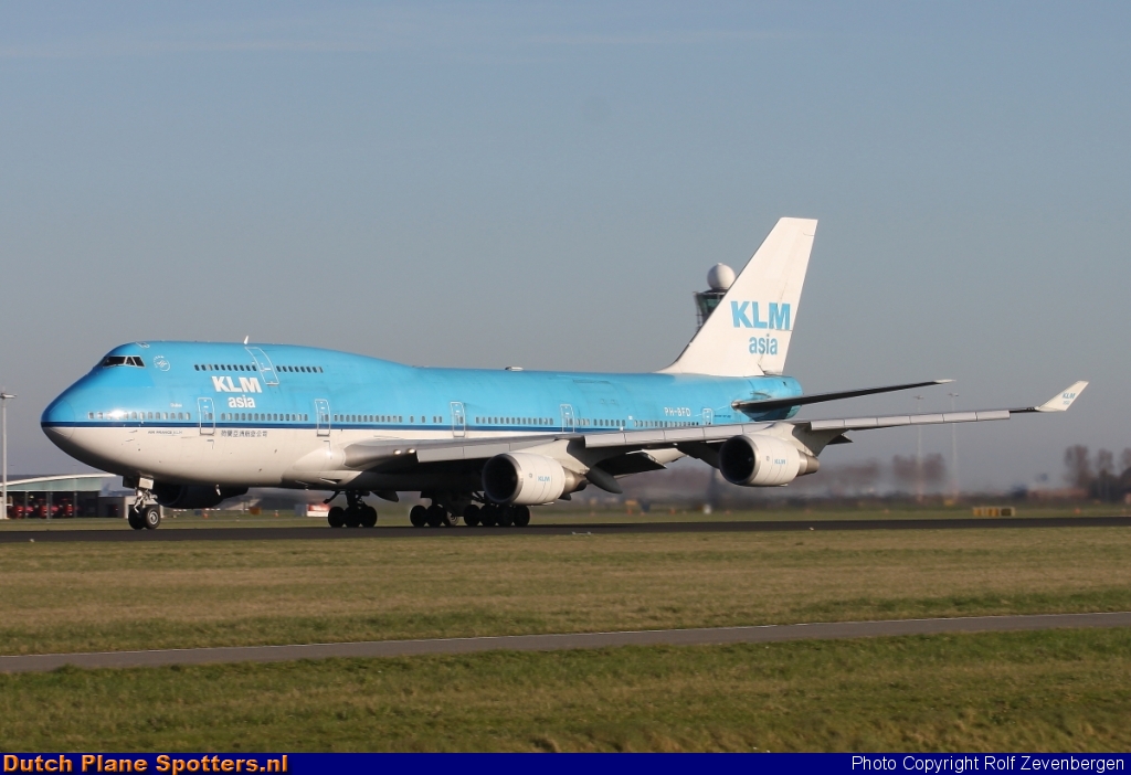 PH-BFD Boeing 747-400 KLM Asia by Rolf Zevenbergen