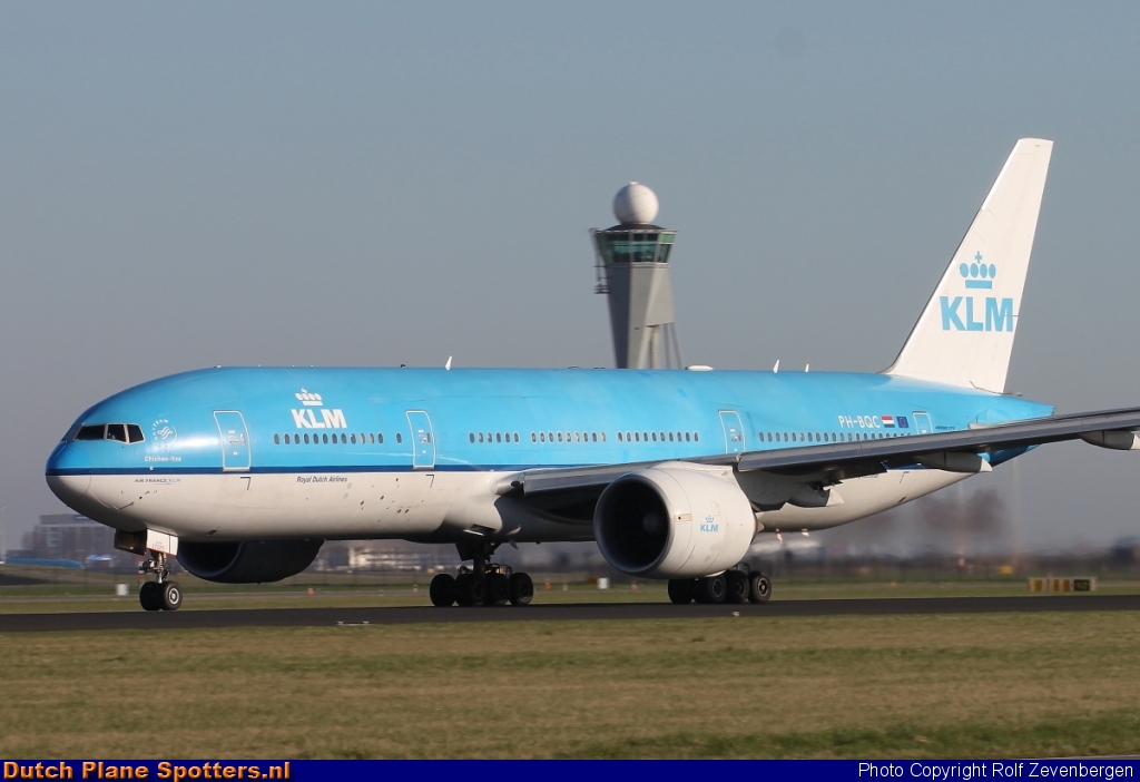 PH-BQC Boeing 777-200 KLM Royal Dutch Airlines by Rolf Zevenbergen