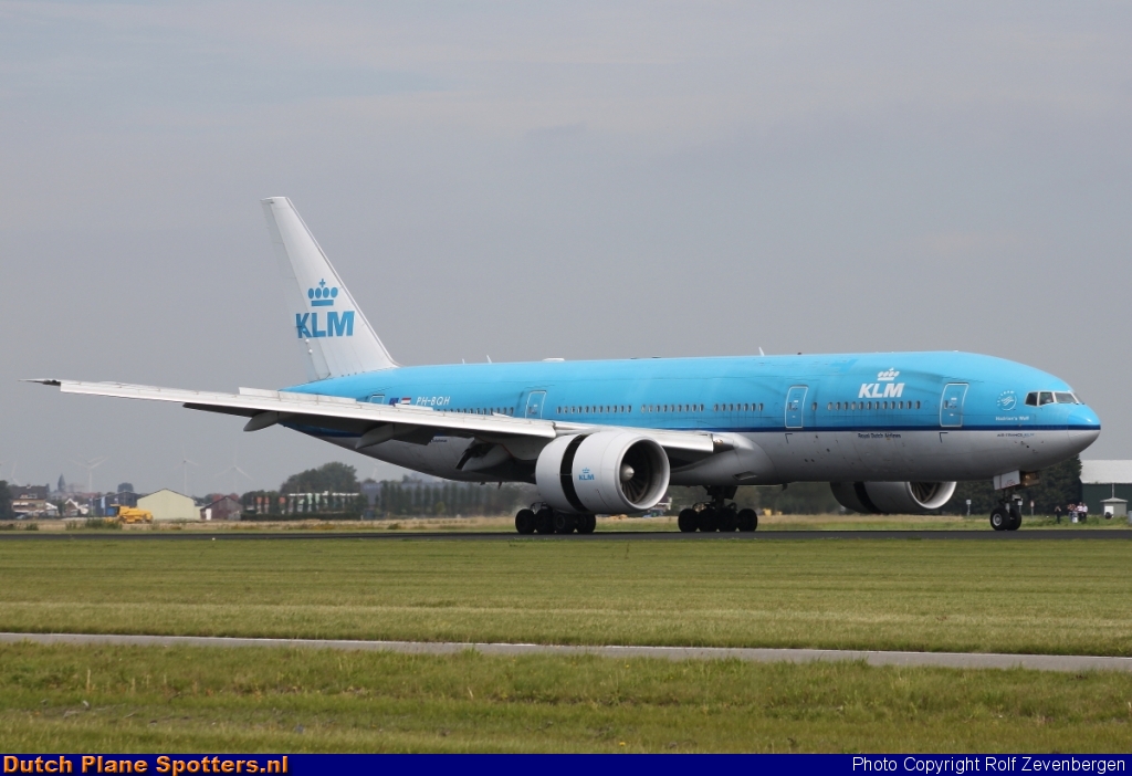 PH-BQH Boeing 777-200 KLM Royal Dutch Airlines by Rolf Zevenbergen