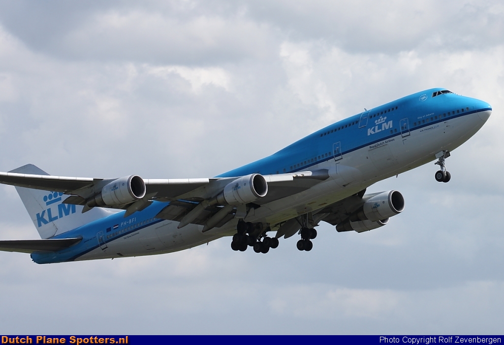 PH-BFI Boeing 747-400 KLM Royal Dutch Airlines by Rolf Zevenbergen
