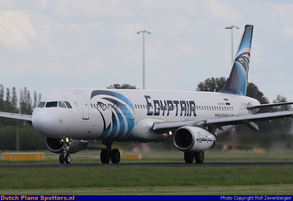 SU-GBW Airbus A321 Egypt Air by Rolf Zevenbergen
