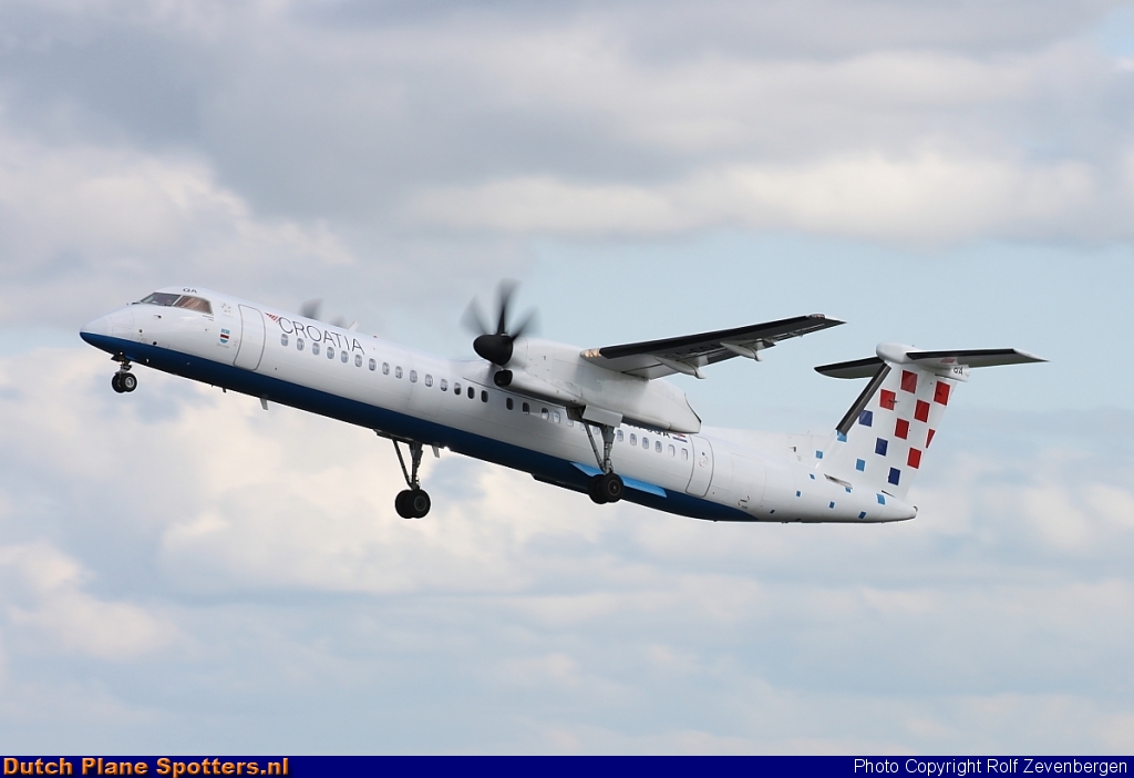 9A-CQA Bombardier Dash 8-Q400 Croatia Airlines by Rolf Zevenbergen