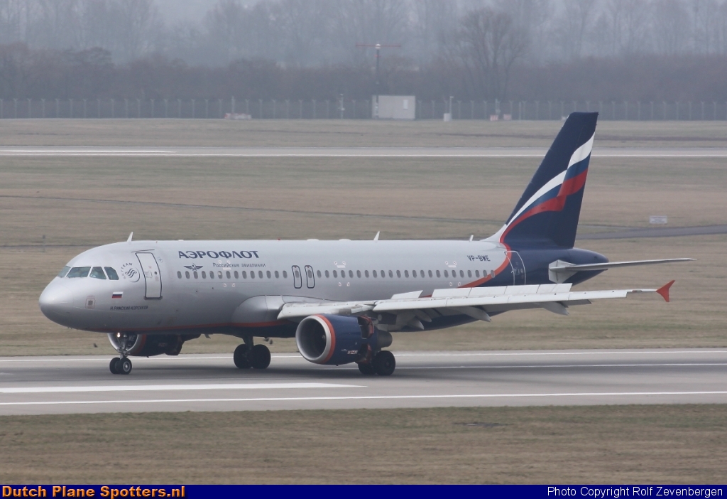 VP-BWE Airbus A320 Aeroflot - Russian Airlines by Rolf Zevenbergen