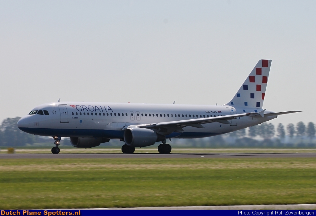9A-CTK Airbus A320 Croatia Airlines by Rolf Zevenbergen