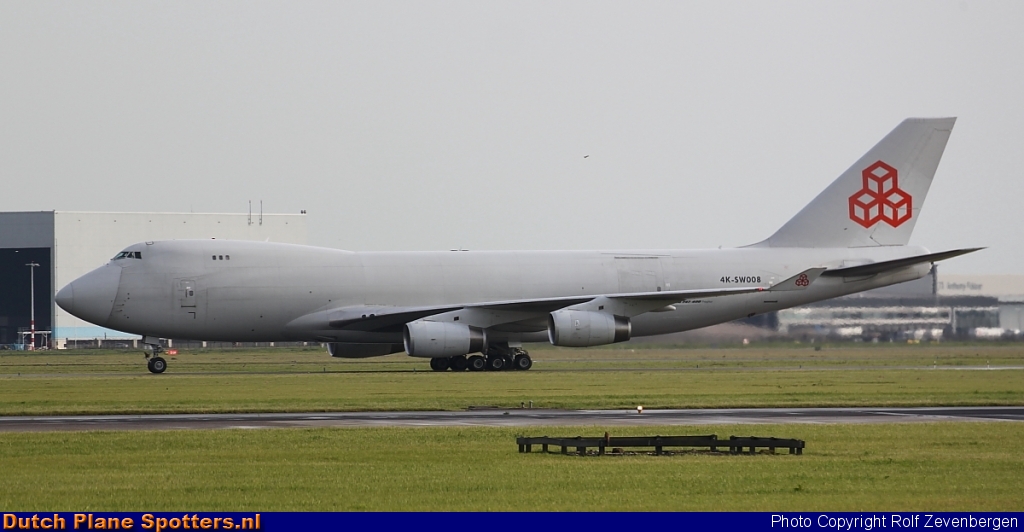 4K-SW008 Boeing 747-400 Silk Way Airlines by Rolf Zevenbergen