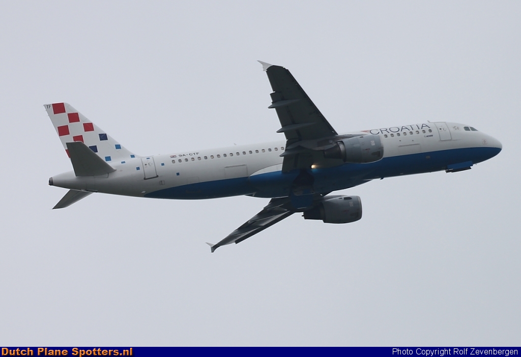 9A-CTF Airbus A320 Croatia Airlines by Rolf Zevenbergen