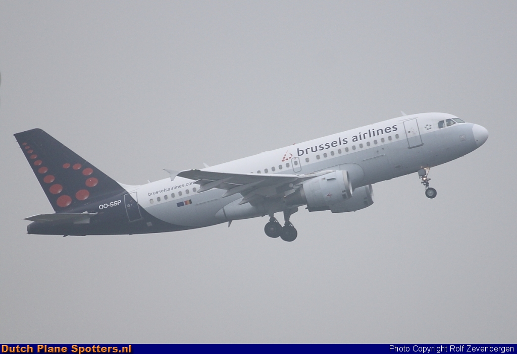 OO-SSP Airbus A319 Brussels Airlines by Rolf Zevenbergen