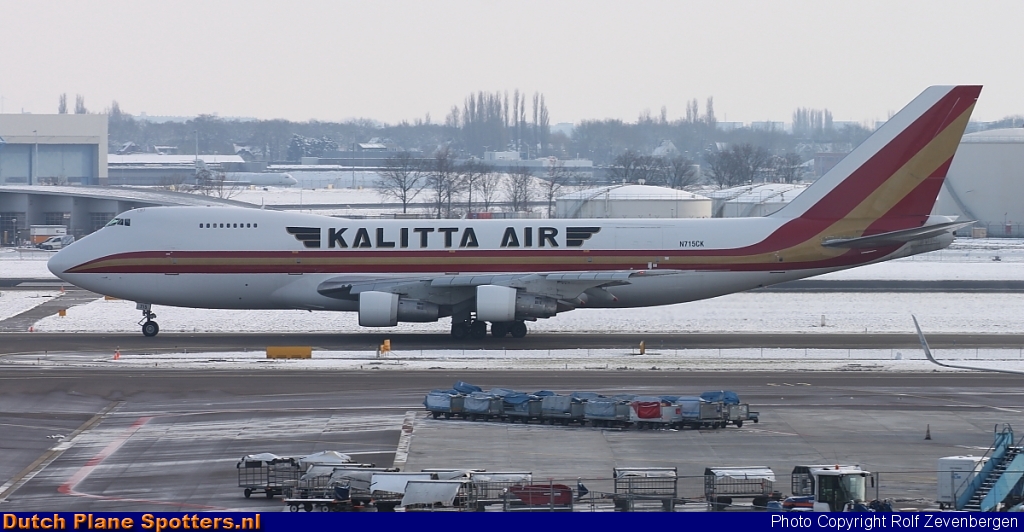 N715CK Boeing 747-200 Kalitta by Rolf Zevenbergen